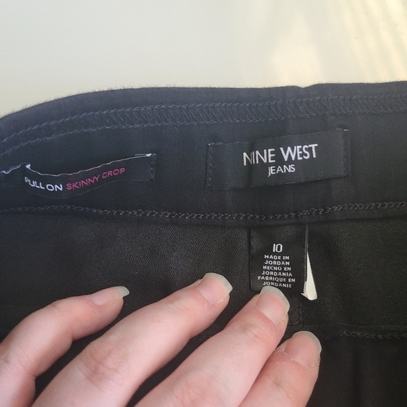Nine West black skinny crop Jean size 10 - Picture 3 of 5